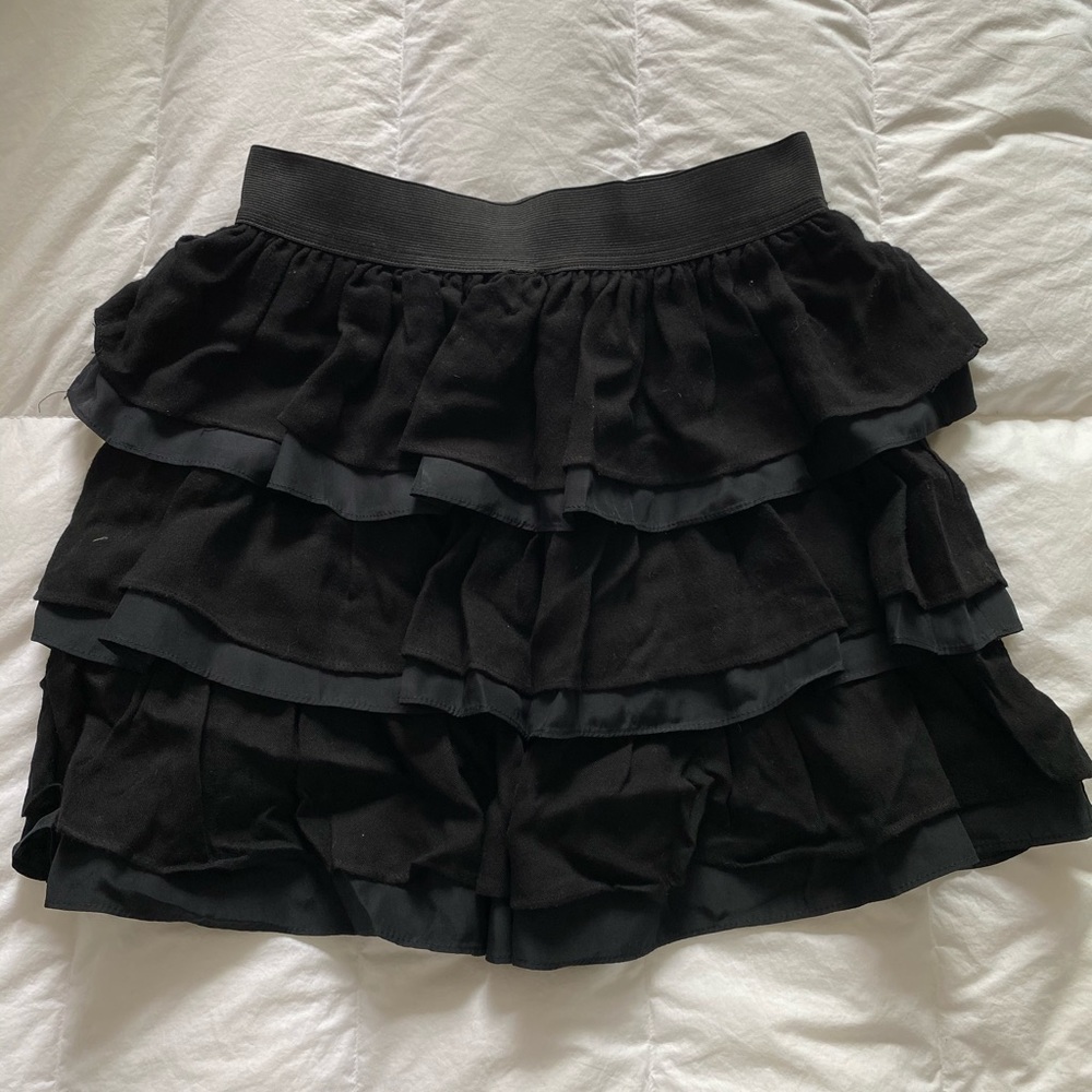 SANDRO Black skirt silk in 2 (S) / FR 36 / US 4-6